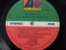 良盤屋Ｊ-1716◆ＬＰ◆Ｊａｚｚ- マンハッタントランスファー The Manhattan Transfer The Best Of The Manhattan ＞1981　 送料480_画像7