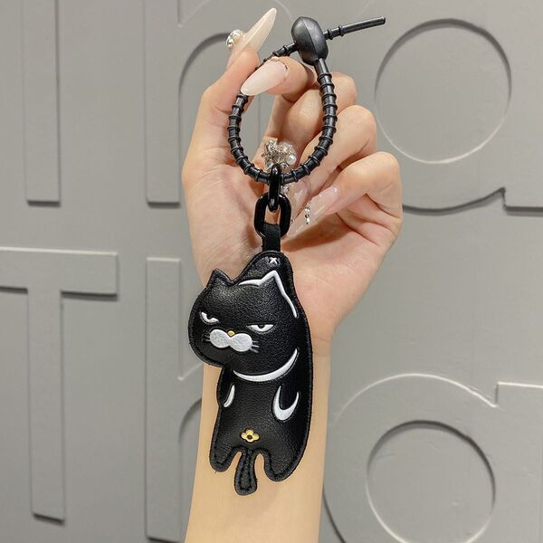 クロネコ チャーム 黒猫 アクセサリー バッグチャーム ファッション小物 ねこ ブラック