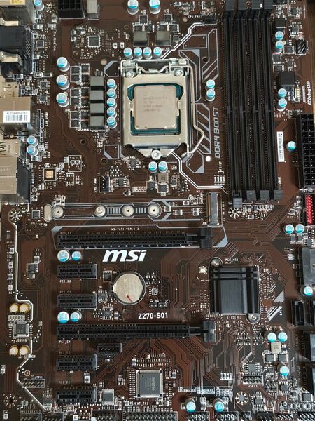 【中古】MSI Z270-S01 マザーボードとCPU intel corei5 7500のセット