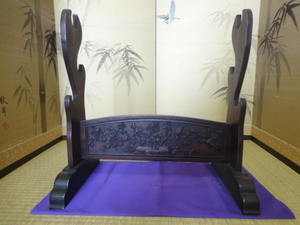 [ sword .] purple . beautiful . sculpture three ... antique secondhand goods nationwide equal postage 1830 jpy 