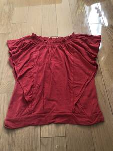 *GU red frill cut and sewn *S