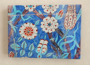  photograph Turkey i Stan b-ru Moss k tile floral print wooden panel processing .. cut . size 