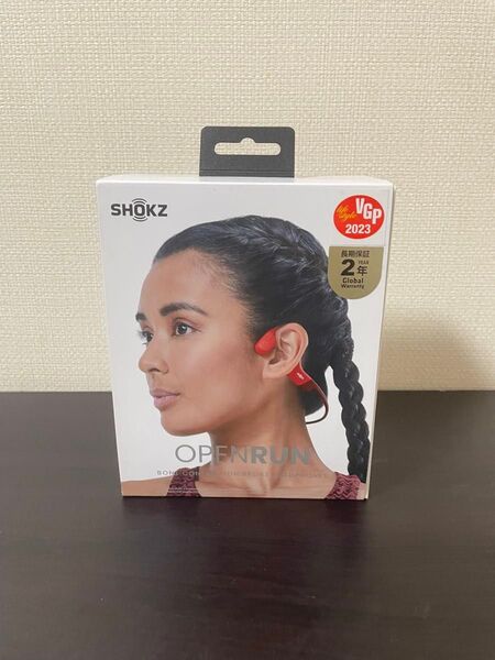 Shokz OpenRun 骨伝導イヤホン レッド 未使用