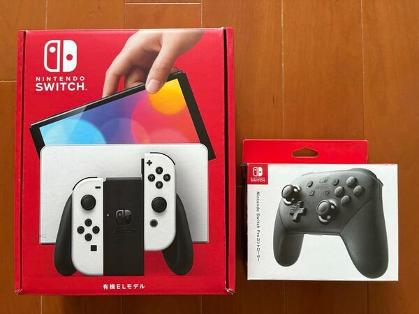 Nintendo Switch 有機ELモデル ホワイト +Proコントローラー 【極美品です】【プロコンもついてお得です】