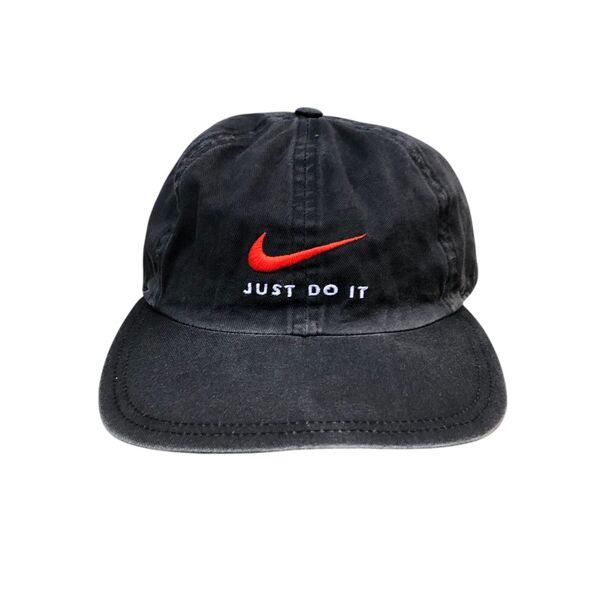 【90’s】NIKE ナイキ オールドキャップ 刺繍ロゴ vintage 銀タグ
