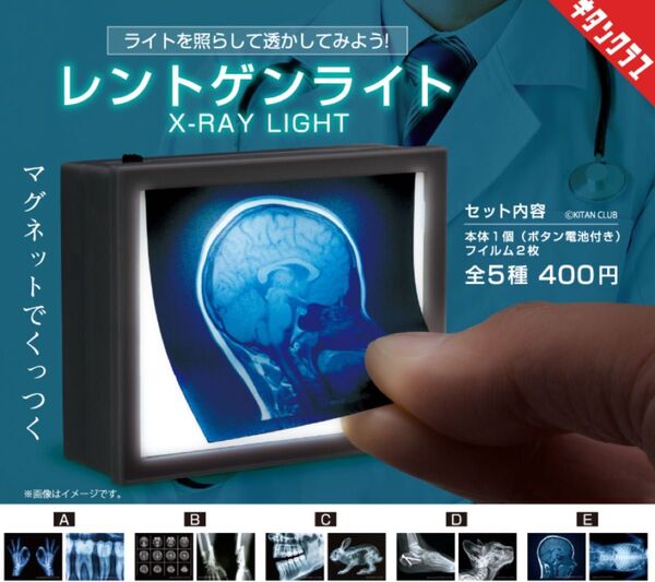 レントゲンライト 全5種コンプリート ガチャ ガシャポン 病院ミニチュア