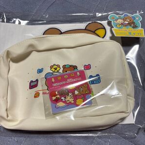 ロッテリア リラックマ 夏ギフト3点セット ポーチ うちわ ステッカー チケットなし ゼッテリア