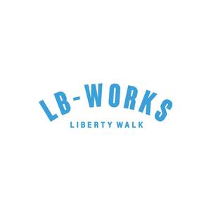 新発売　LIBERTYWALK　LB-WORKS アーチロゴステッカー小 Skyblue