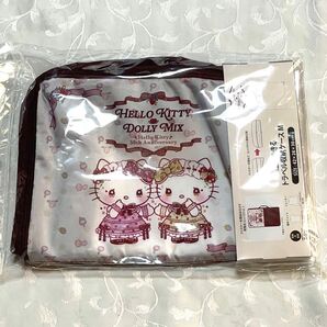 未使用 サンリオ キティちゃん 圧縮できるトラベル収納ケース 衣類入れ ピンクブラウン