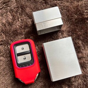 リレーアタック対策 超軽量アルミ製スマートキーケース ホンダ シビック ヴェゼル オデッセイ フリード等