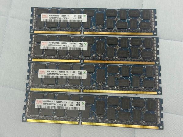 hynix PC3-12800R DDR3-1600 サーバー・ワークステーション用 ECC Registered 8GB×4枚