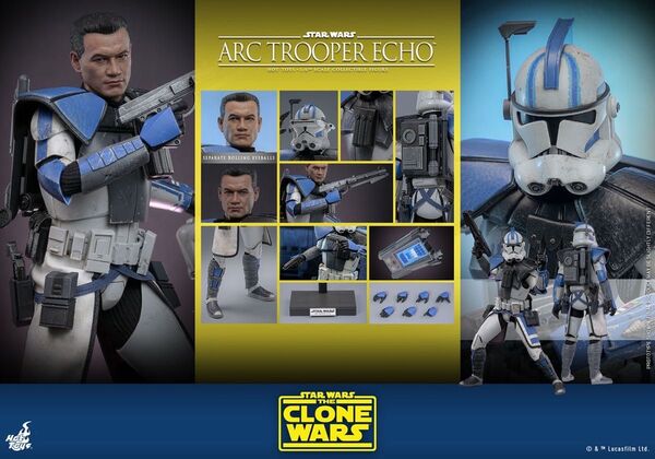 ホットトイズ TMS133 『スター・ウォーズ:クローン・ウォーズ』ARCトルーパー エコー ARC Trooper Echo