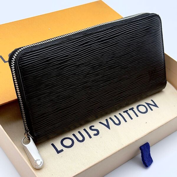 ルイヴィトン【現行】エピ ノワール ジッピーウォレット ラウンドファスナー ラウンドジップ 長財布 LOUIS VUITTON