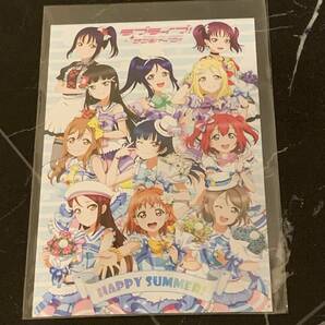 ラブライブ！サンシャイン!!フェス 発売記念フェアinアニメイト池袋本店限定 購入特典■残暑お見舞風ポストカード【Aqours + Saint Snow】