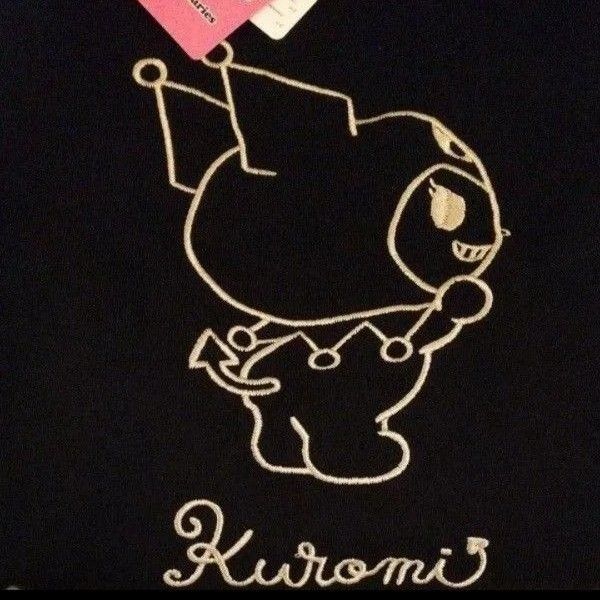 ☆クーポンご利用頂けます☆ サンリオ クロミ 刺繍デザイン 20周年 限定デザイン 黒 半袖Tシャツ LLサイズ 完売品