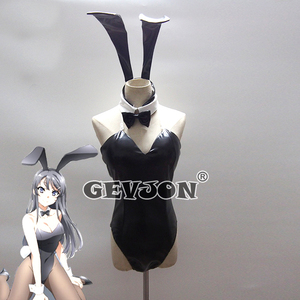  sexy costume play clothes Halloween costume Leotard Bunny fancy dress Sakura island flax . bunny girl rabbit girl set 