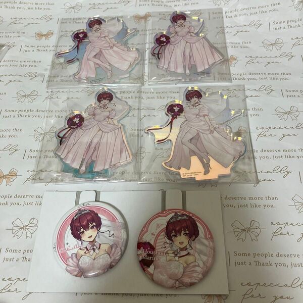 【再出品可能】セット 宝鐘マリン ホロライブ 一番くじ ウェディング Wedding Dress Style アクリルスタンド