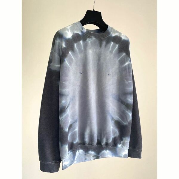 COLLINA STRADA AW2019 TYE-DYE SWEAT SHIRT size.XS col.L.BLUE/GREY コリーナ ストラダ