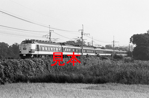 鉄道写真、35ミリネガデータ、105982000011、583系、はくつる、JR東北本線、蓮田～東大宮、1994.09.05、（2839×1882）