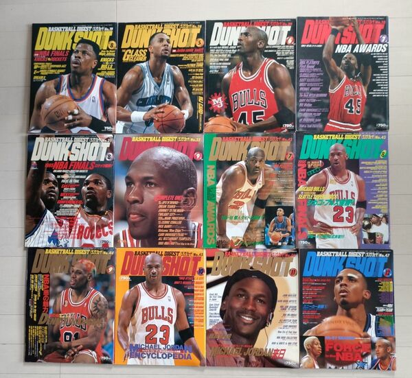 NBA雑誌 DUNK SHOOT 1994年〜1996年 12冊セット