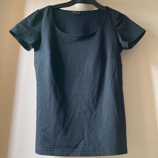 ICB スクエアネック Tシャツ ブラック S
