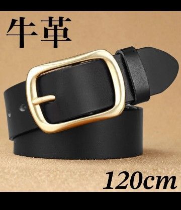 本革 牛革 ベルト メンズ レディース 高級感 シンプル 黒 金 レザー 太め シンプル ビジネス カジュアル おしゃれ