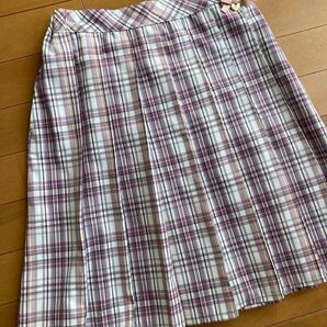 any FAM KIDS 160 チェックスカート エニィファムキッズ スカパンリメイク