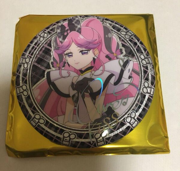 キミプリ展 キミとアイドルプリキュア展 缶バッジ キュアキッス レア サイン