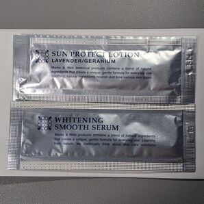 Marks&Web サンプロテクトローション、ホワイトニングスムースセラム