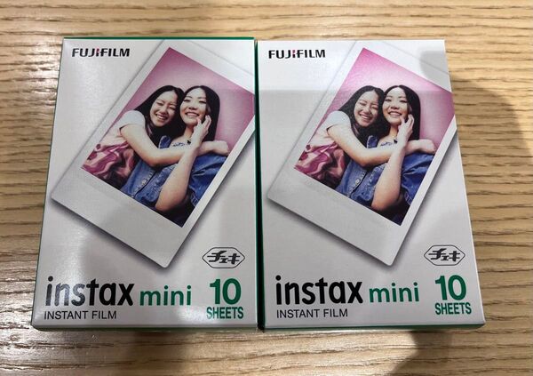 新品 instax mini チェキフィルム 20枚(10枚入x2箱)富士フィルム【新品未使用】期限2027/5