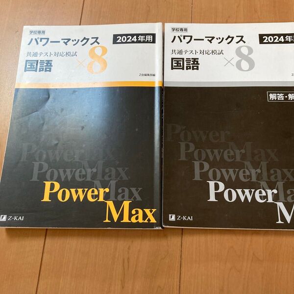 パワーマックス 共通テスト対応模試 国語 2024年用 2冊セット