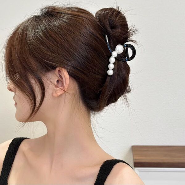 パール ヘアクリップ 髪留め 韓国 髪飾り ヘアアクセサリー まとめ髪 結婚式