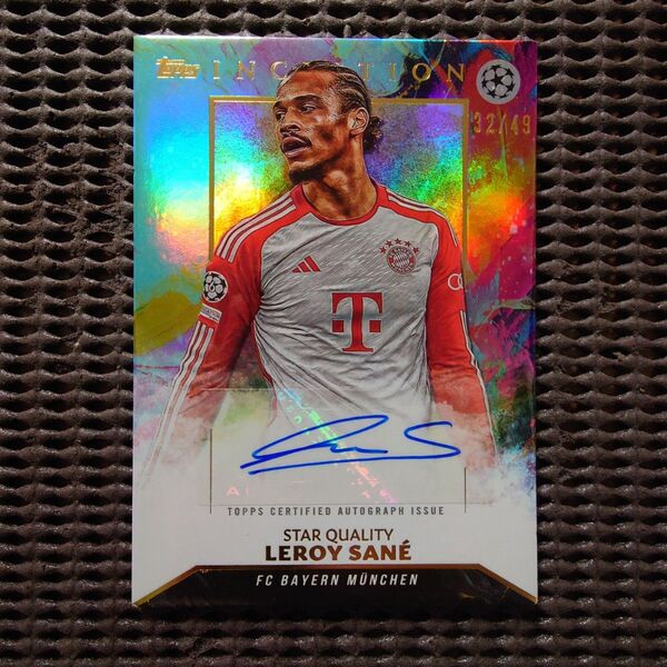 49シリ Leroy Sane 直筆サインカード Topps Inception 2023 Auto