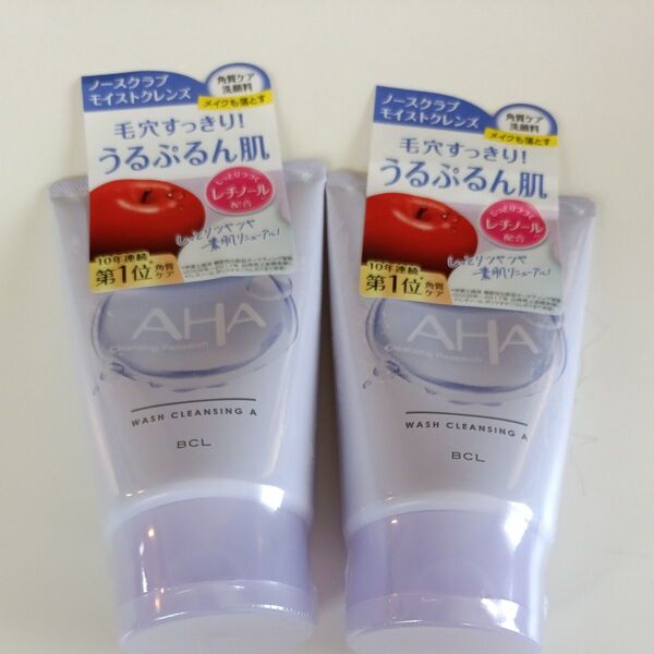 AHA クレンジングリサーチ2本 ウォッシュクレンジングA モイストクレンズ ノースクラブ洗顔料 リニューアル肌 角質 洗顔