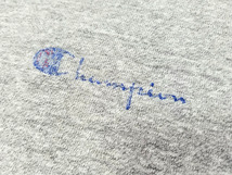 80s USA製 champion チャンピオン ロゴプリント Tシャツ 杢グレー ジュニア XL 18 － 20 実寸 M 程度 80年代 アメリカ製 ビンテージ_画像6