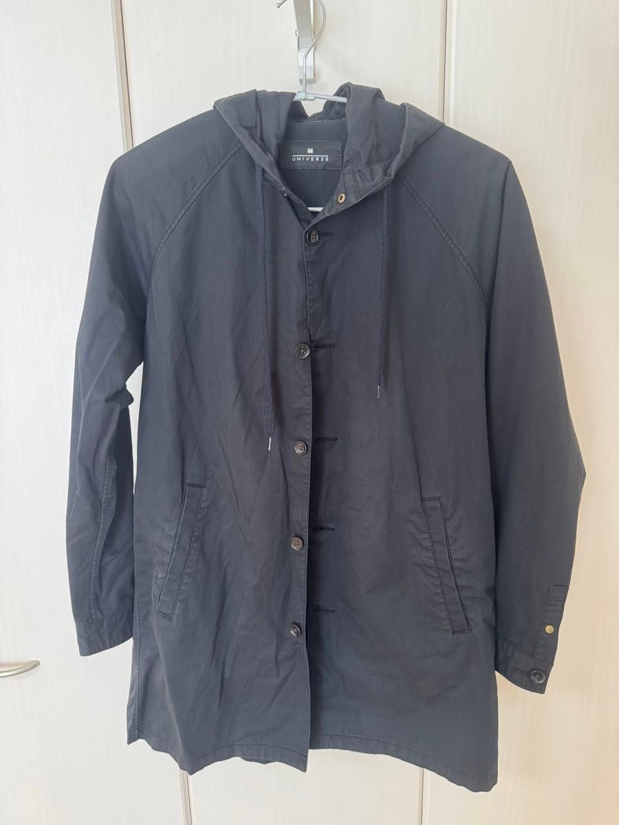 ナノユニバース NANO universeミリタリーコート モッズコート BA63CT0353GK 黒 ブラック L