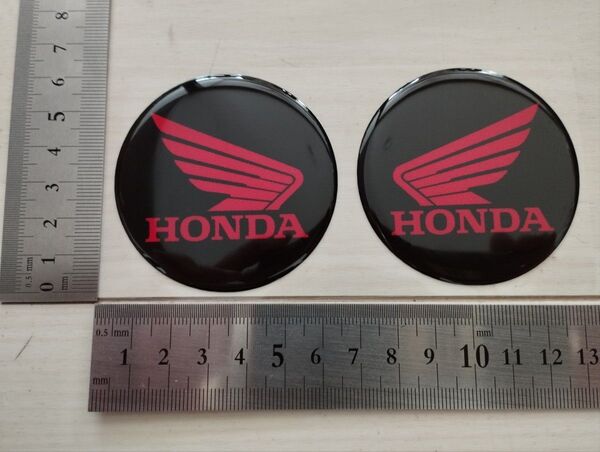 HONDAステッカー 2枚セット バイクステッカー 3Dステッカー タンクパッド 防水 ホンダ レーシングステッカー