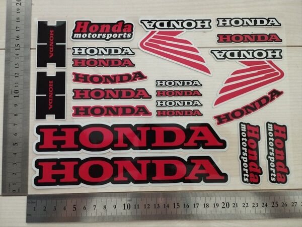 HONDAステッカー 1シート分 バイクステッカー 防水 レーシングステッカー motoGP ホンダ ヘルメットステッカー