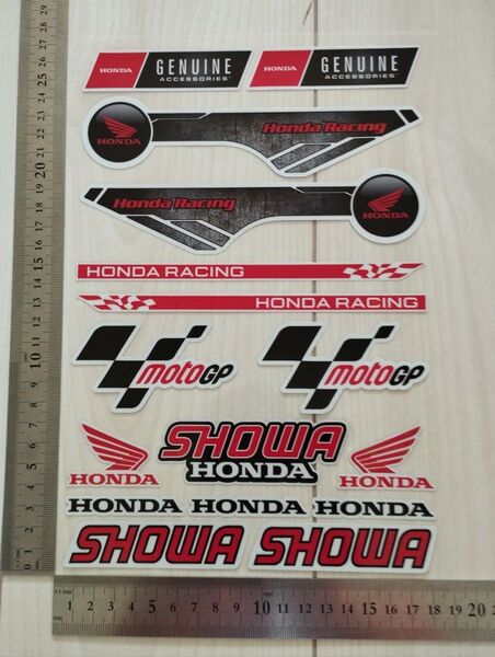 HONDAステッカー 1シート分 バイクステッカー 防水 レーシングステッカー motoGP ホンダ ヘルメット