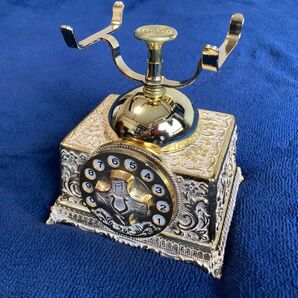 昭和レトロ 受話器置きオルゴール 楽曲 : 愛の讃歌 未使用