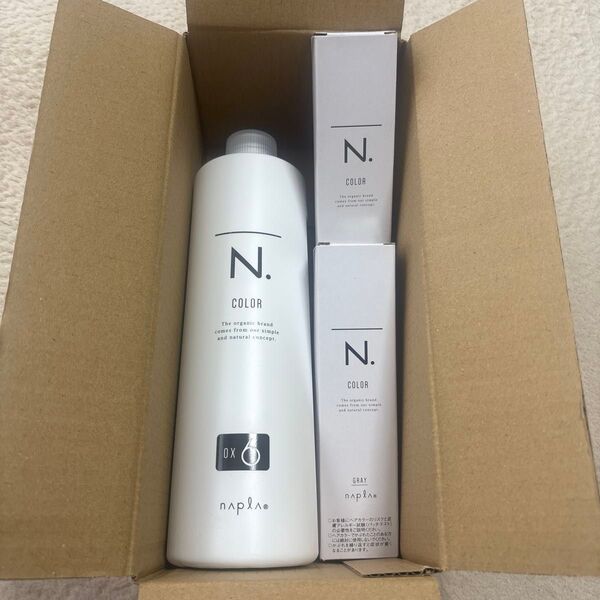 ナプラ N. エヌドット グレイカラー G-8GrB ベージュブラウン2個 オキシ6% 1000ml 未使用 セット