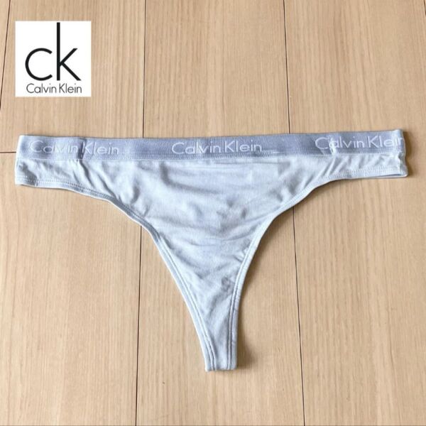 【正規品】カルバンクライン Tバック メタリックバンド M ショーツ 下着 女性 レディース CALVIN KLEIN Thong