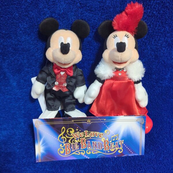 ディズニー ビッグバンドビート ぬいぐるみバッジ ミッキー ミニー リーフレット