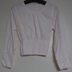 8分袖インナー(ウエストサポート) ソフトピンク L〜LL 未使用