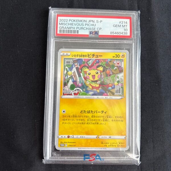 いたずら好きのピチュー PSA10 プロモ ポケモンカードゲーム