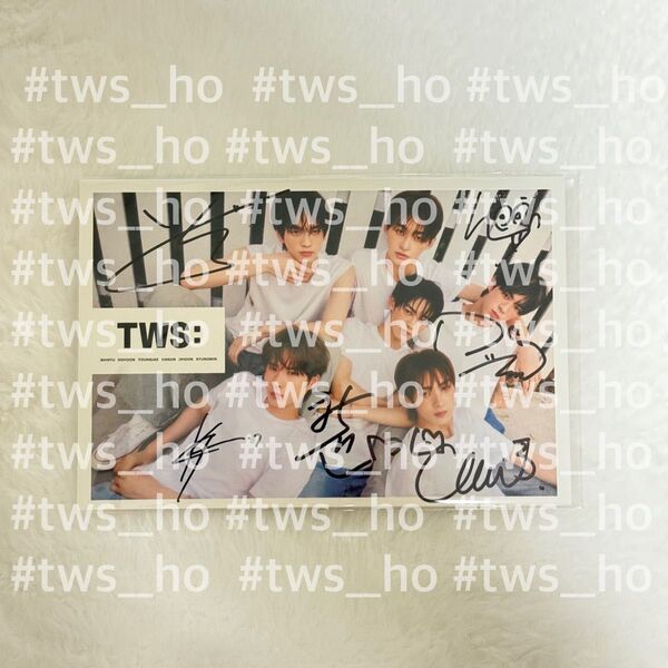 【匿名配送】TWS LINE MUSIC 直筆サイン入り ポストカード