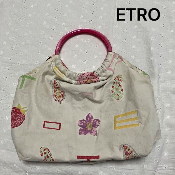 ETRO エトロ 刺繍ハンドバッグ トートバッグ