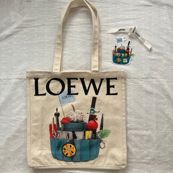 未使用 LOEWE ロエベ キャンパストートバッグ ノベルティ 非売品 トートバック ジブリ