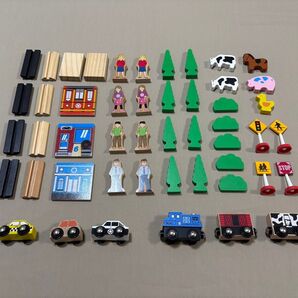 イマジナリウム 木製 メガバリュートレインセット トイザらス 玩具 ベビー 当時物 ミニチュア パーツ