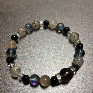 天然石ブレスレット パワーストーン ブラック系